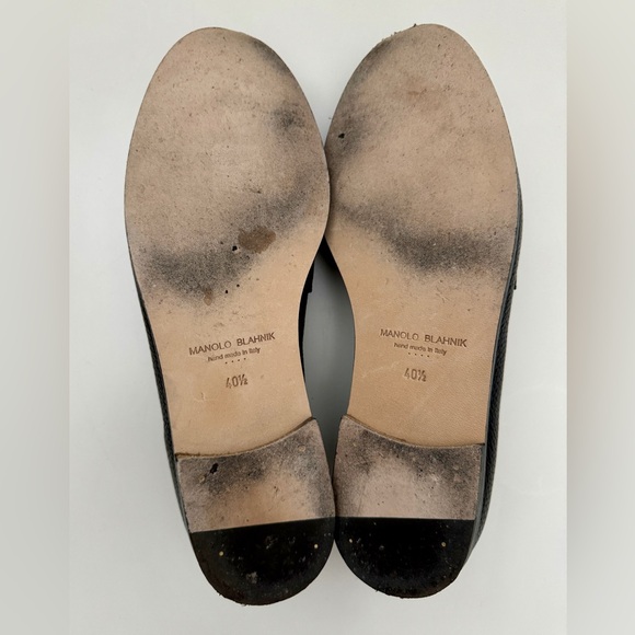 Manolo Blahnik Perrita Leather Loafers - Picture 7 of 9